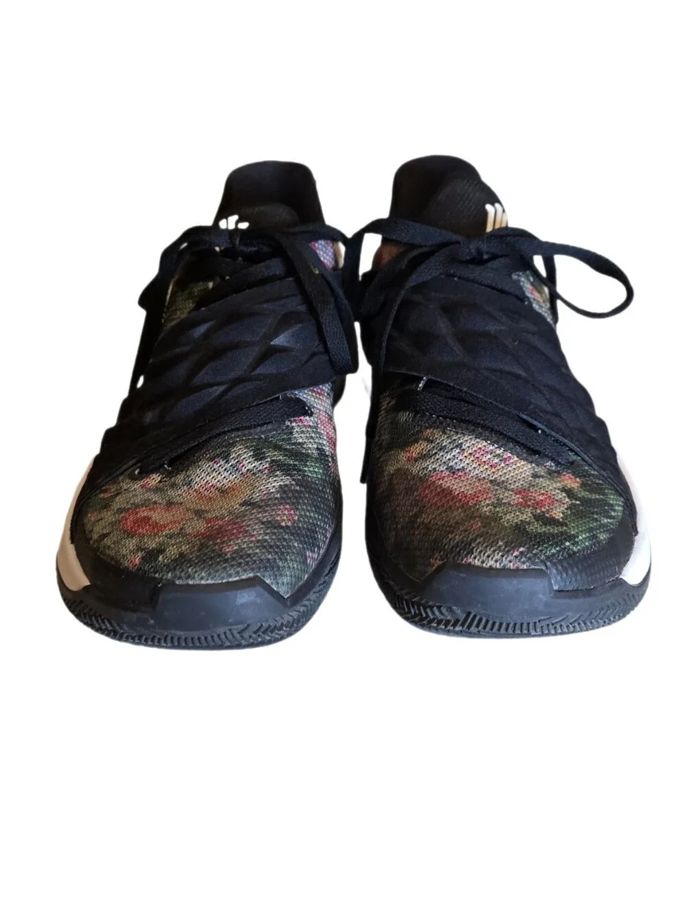 Nike Kyrie Low Floral Black Multicolor Basketball Shoes AO8979-002 Size 10